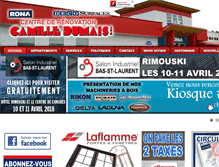 Tablet Screenshot of camilledumais.com
